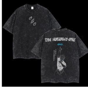 Black Graphic T-Shirt /The Honored One Anime Printed
Oversize Washed T-Shirt